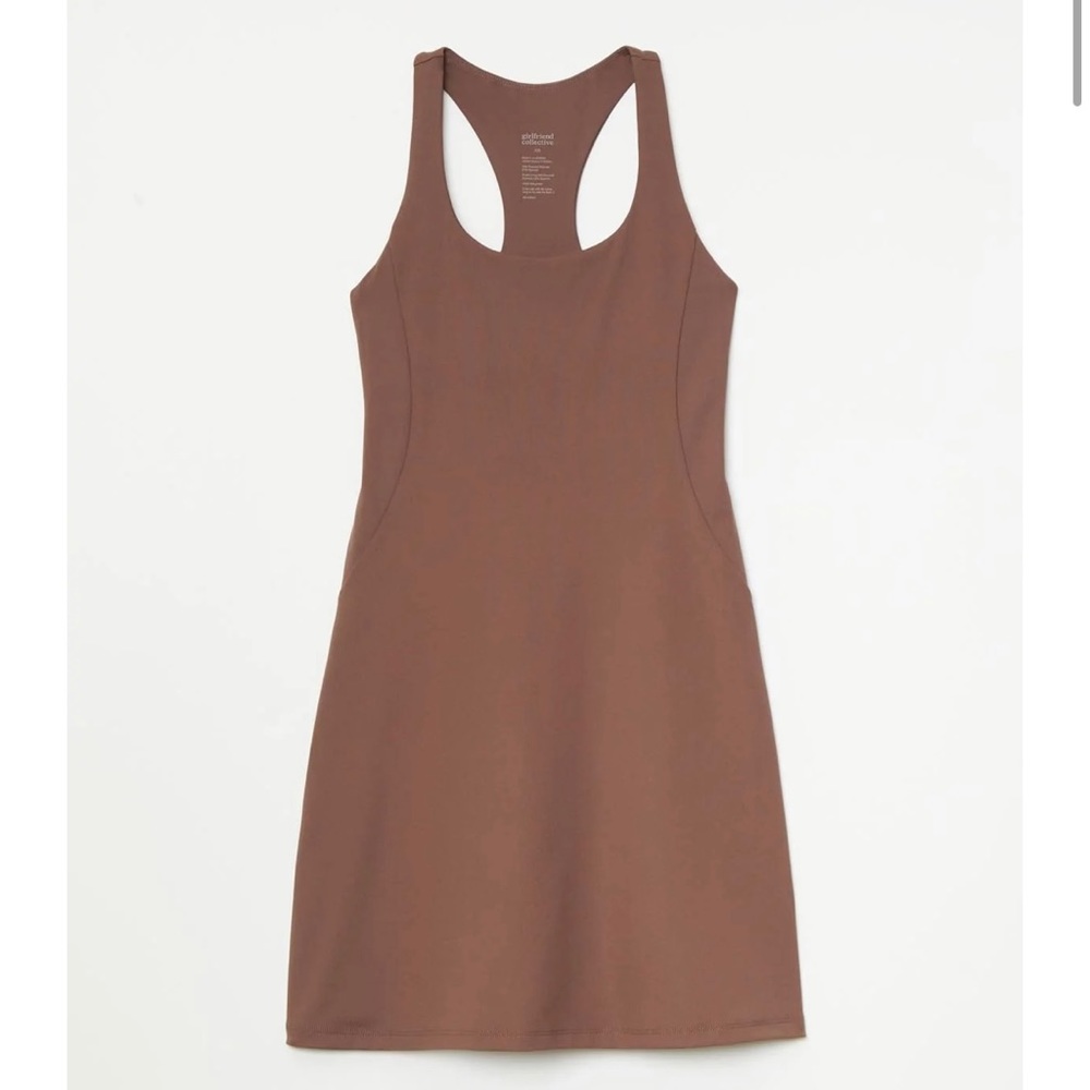 Girlfriend Collective Paloma Racerback Dress in Storm